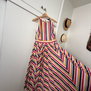 J. Crew Multicolor Striped Dress